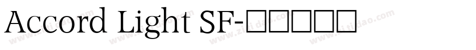 Accord Light SF字体转换